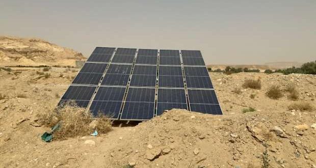 تفتتح جنوب سيناء مشروع استخراج مياه الآبار عن طريق الطاقة الشمسية